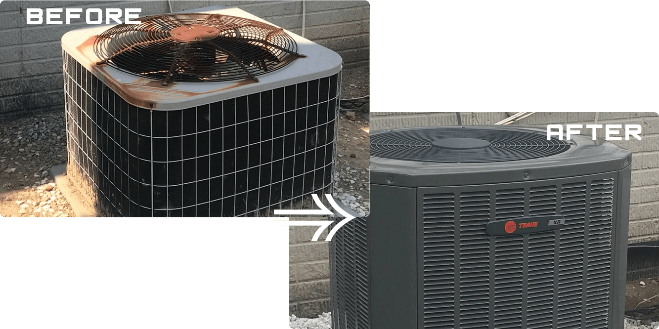 before after ac installation